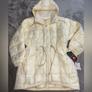 New FP Movement Free People Cream yellow Patricia packable Puffer Jacket small